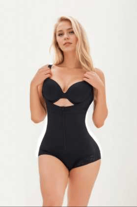 Women's Fajas Colombianas Shapewear for Women  Postpartum Tummy Control Bodysuit Full Body Shaper for Women Body Butt Lifter Panties  Zipper Straps Thong Bodysuit